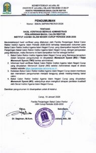 Lima Nama Dinyatakan Lolos Verifikasi Balon Rektor IAIN Curup, 1 Profesor dan 4 Doktor