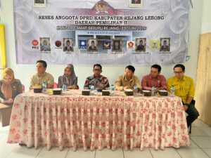 Laksanakan Reses Dapil II di Selupu Rejang, Beni Heryanto ST : Perjuangkan Aspirasi Masyarakat Terpenuhi.
